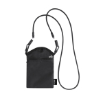 Bandolera de RPET con protección RFID y cinta con función de cable segunda vista