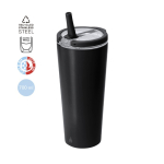 Vaso térmico de acero inoxidable reciclado con pajita 700ml