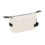 Neceser de piel sintética con cremallera y asa lateral segunda vista