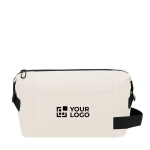 Neceser de piel sintética con cremallera y asa lateral vista principal