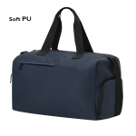 Bolsa de viaje de piel sintética con compartimento para calzado