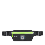 Riñonera deportiva de poliéster con linterna frontal recargable vista principal