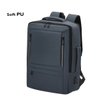 Mochila extensible cuero sintético para portátil con entrada USB 15”