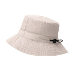 Gorro tipo bob de nylon suave con ajuste por cordón a varios tamaños color natural primera vista