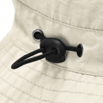 Gorro tipo bob de nylon suave con ajuste por cordón a varios tamaños tercera vista