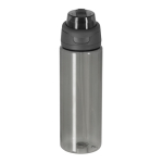 Botella translúcida con doble sistema de bebida y asa plegable 750ml color negro primera vista