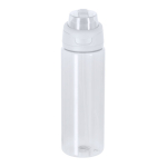 Botella translúcida con doble sistema de bebida y asa plegable 750ml color blanco primera vista