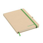 Libreta de cartón reciclado de tapa rígida hojas a rayas A5 segunda vista