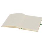 Libreta de cartón reciclado de tapa rígida hojas a rayas A5 tercera vista