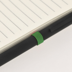 Libreta de cartón reciclado de tapa rígida hojas a rayas A5 cuarta vista