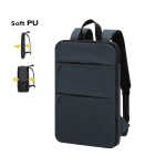 Mochila extensible de cuero sintético con compartimento portátil 15”