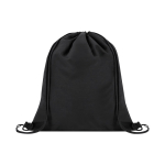 Mochila de cuerdas en soft nylon para personalizar 135g/m² color negro primera vista