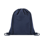 Mochila de cuerdas en soft nylon para personalizar 135g/m² color azul marino primera vista