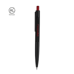 Bolígrafo puntero con pulsador y marcaje láser efecto espejo