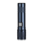 Linterna recargable de aluminio reciclado con zoom extensible cuarta vista