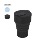 Vaso plegable de silicona con tapa y boquilla deslizante 350ml