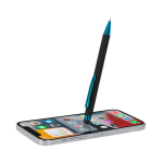 Bolígrafo de aluminio reciclado puntero pulsador tinta azul cuarta vista