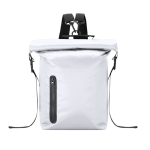 Mochila impermeable con cierre enrollable y capacidad de 30L color blanco primera vista