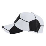 Gorra deportiva de 5 paneles de algodón con diseño de balón fútbol segunda vista