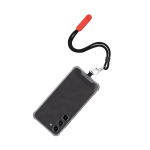 Pulsera portamóvil ajustable con mosquetón metálico y soporte cuarta vista