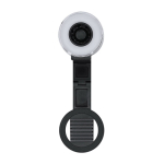 Anillo de luz ventilador de plástico ABS con soporte para móvil 500mAh color negro primera vista