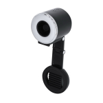 Anillo de luz ventilador de plástico ABS con soporte para móvil 500mAh segunda vista