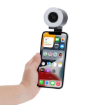 Anillo de luz ventilador de plástico ABS con soporte para móvil 500mAh séptima vista