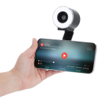 Anillo de luz ventilador de plástico ABS con soporte para móvil 500mAh octava vista