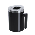 Taza mezcladora de acero inoxidable con tapa deslizante 400ml segunda vista