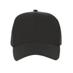 Gorra de microfibra de 5 paneles con perforaciones atrás cuarta vista