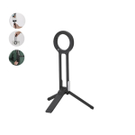 Soporte magnético para móvil plegable con mosquetón y altura ajustable