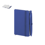 Bloc de notas de tapa sitética con bolígrafo a juego A7