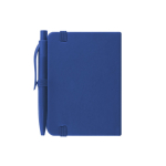 Bloc de notas de tapa sitética con bolígrafo a juego A7 cuarta vista