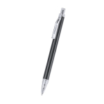 Bolígrafo de aluminio reciclado con detalles transparentes tinta azul segunda vista