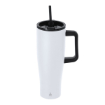 Vaso térmico de acero inoxidable con doble sistema de bebida 1.2L color blanco primera vista