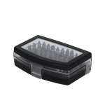 Set de herramientas con estuche de plástico y puntas magnéticas tercera vista