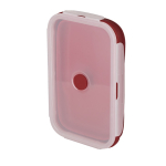 Fiambrera plegable con tapa translúcida con cierre 1.2L tercera vista