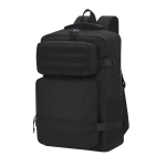 Mochila de poliéster para portátil con varios bolsillos 17” color negro primera vista