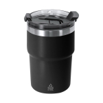 Vaso térmico para llevar de doble pared con cierre hermético 350ml color negro primera vista