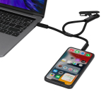 Muñequera de RPET con cable cargador y traspaso de datos 60W cuarta vista