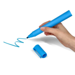 Rotulador fluorescente gigante con tinta perfumada en varios colores color azul tercera vista
