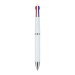 Bolígrafo 4 colores con tinta múltiple negro azul rojo y verde color blanco quinta vista