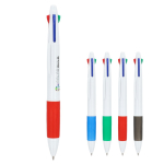 Bolígrafo clásico de 4 colores de tinta con agarre antideslizante