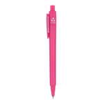 Bolígrafo fabricado en Italia de plástico reciclado tinta azul color rosa