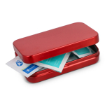 Botiquín de primeros auxilios en caja metálica con estándar europeo color rojo