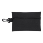 Botiquín de primeros auxilios en bolsa poliéster de 14 piezas color negro tercera vista