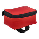 Botiquín de primeros auxilios con velcro con normativa europea color rojo quinta vista