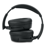 Auriculares con almohadillas suaves y micrófono con función silencio color negro cuarta vista