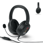 Auriculares con almohadillas suaves y micrófono con función silencio