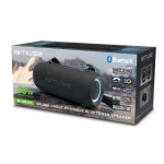 Altavoz Bluetooth portátil con luz y correa resistente agua Muse 30W color negro tercera vista